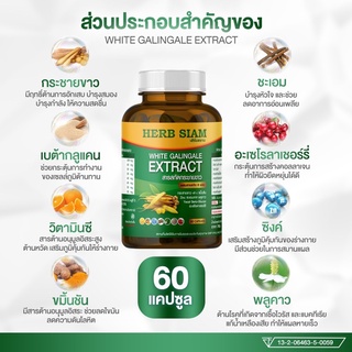 กระชายขาวสกัด 60 แคปซูล สูตรเข้มข้น มี อย. ใช้โค้ทส่งฟรีได้