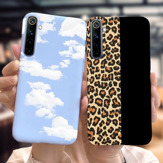 เคสโทรศัพท์มือถือ ซิลิโคน ลายเสือดาว ก้อนเมฆ แฟชั่น สําหรับ Realme 6 6S Realme6 RMX2001 RMX2002 Realme Narzo