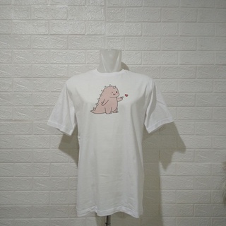 เสื้อยืด ลาย Dino White A5 ไซซ์ L