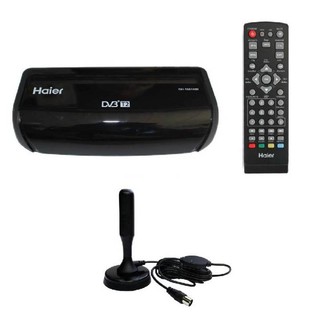 Haier ชุดแพ็คคู่กล่องรับสัญญาณดิจิตอลทีวี + เสาอากาศดิจิตอลท…