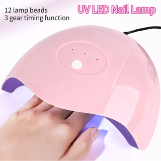 Hair Ving เครื่องเป่าเล็บเจล Uv Led 12 ดวง สําหรับบ้าน ออฟฟิศ