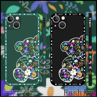 เคสซิลิโคนขอบตรง เคส A54 4g เคสOPPO A15/A15S case OPPO A5 2020 black violent bear เคส OPPO A312020 A7X เคสA54 A74 A53 A16 A5S A3S cases เคส OPPO RealmeC17 C15 C11 เคส RENO5 RENO4 4g