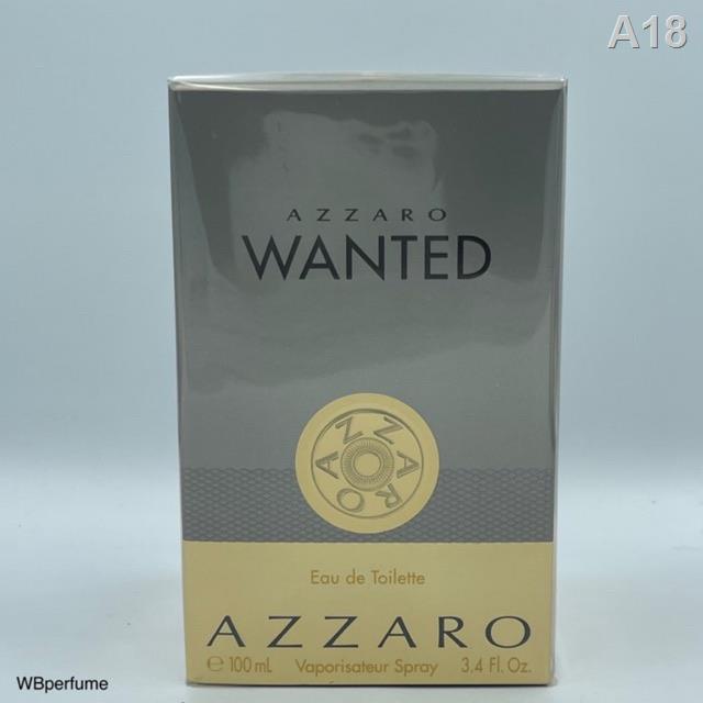 ♗○น้ำหอมแท้100% Azzaro Wanted EDT ขนาด 100 มิล