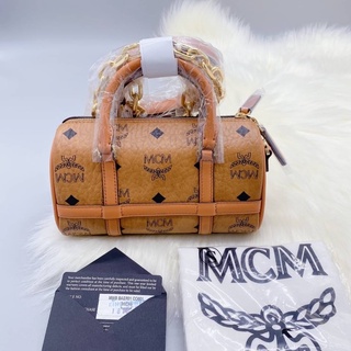 สด-ผ่อน📌แท้💯 Mcm Delmy Boston Bag in Visetos