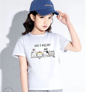 K-2264เสื้อยืดแขนสั้นเด็กลายการ์ตูนน่ารัก ผ้านุ่มใส่สบาย ลายเยอะ สีครบ ไซส์ครบ **ปลีก-ส่ง**