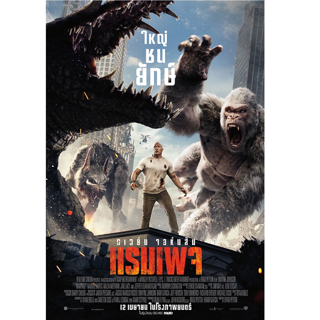 โมเดล ฟิกเกอร์ คิงคองเผือก งานซอฟไวนิล เวอร์ชั่นภาพยนต์ ปี2018 (Rampage แรมเพจ ใหญ่ชนยักษ์) Model Figure White King Kong - รูปที่ 7