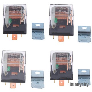 [Sunnycity] รีเลย์ยานยนต์ กันน้ํา 12v 24v 100a 4pin 5pin spdt