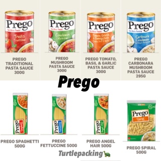 Prego ซอสสปาเกตตี้ เส้นสปาเกตตี้และมักกะโรนี 🍝🥫🧀🥨🥓🥞🧈