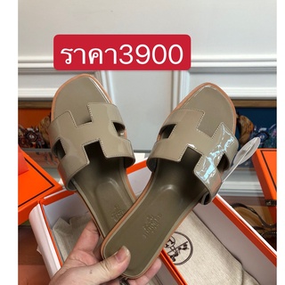 พรี Hermes Oran 1cm 4.5cm รองเท้าผู้หญิง รองเท้าแตะ  แบรนด์เนน รองเท้าsize35-41