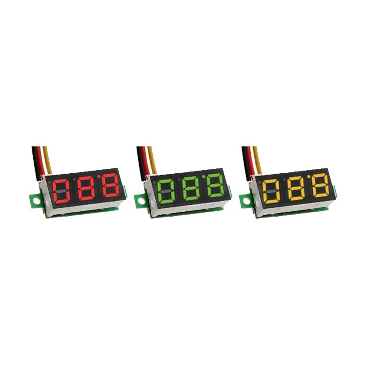 [พร้อมส่ง] 0.28 inch Mini DC 0-100V 3-Wire Voltage Gauge Volt Meter ...
