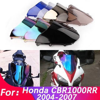 กระจกกันลมพลาสติก ABS อุปกรณ์เสริม สําหรับรถจักรยานยนต์ Honda CBR1000RR CBR 1000 RR 2004 2005 2006 2007