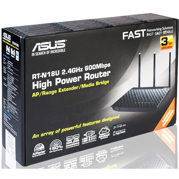 ASUS RT-N18U 600Mbps High Power Router