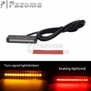 PA รถจักรยานยนต์ LED Light Bar Turn Siganl โปคมิดชิด Strip Tail Stop C7 ATV Dirt Bike Scoo