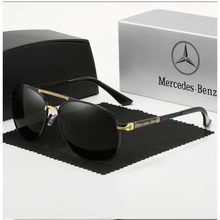 ของแท้ Mercedes-Benz แว่นตากันแดด เลนส์โพลาไรซ์ สําหรับผู้ชาย