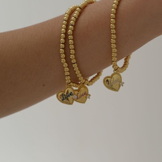 Bemet heart bead bracelet