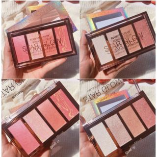 (ลดล้างสต็อก)Romantic Color Star Glow blush highlight พาเลทบลัชออน