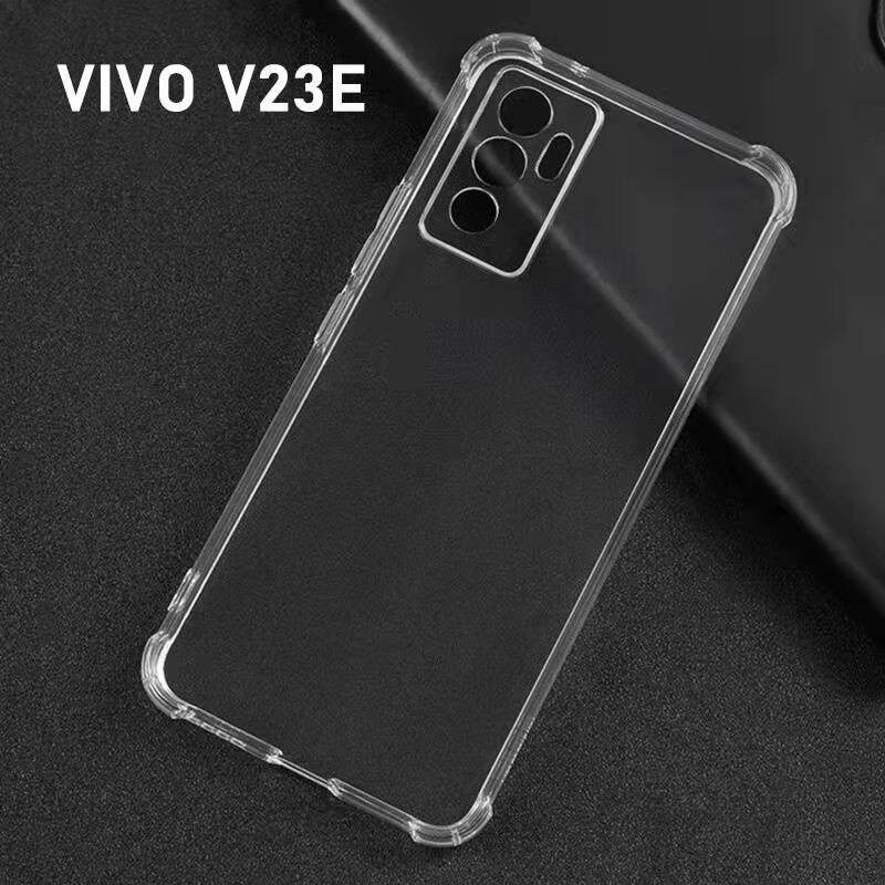 ส่งจากไทย  เคสใสกันกระแทก ใช้สำหรับ Vivo V23E 5G/Y15S 2021  TPU  คลุมกล้อง เเบบนิ่ม ต้านเชื้อแบคทีเรีย