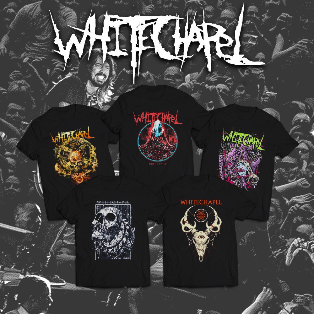 เสื้อยืดวง / เสื้อยืด Whitechapel Series / DTG Krit