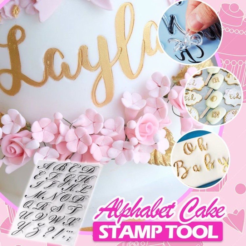 แสตมป์ลายนูน รูปตัวอักษร สําหรับตกแต่งเค้ก ฟองดองท์ เบเกอรี่ - รูปที่ 3