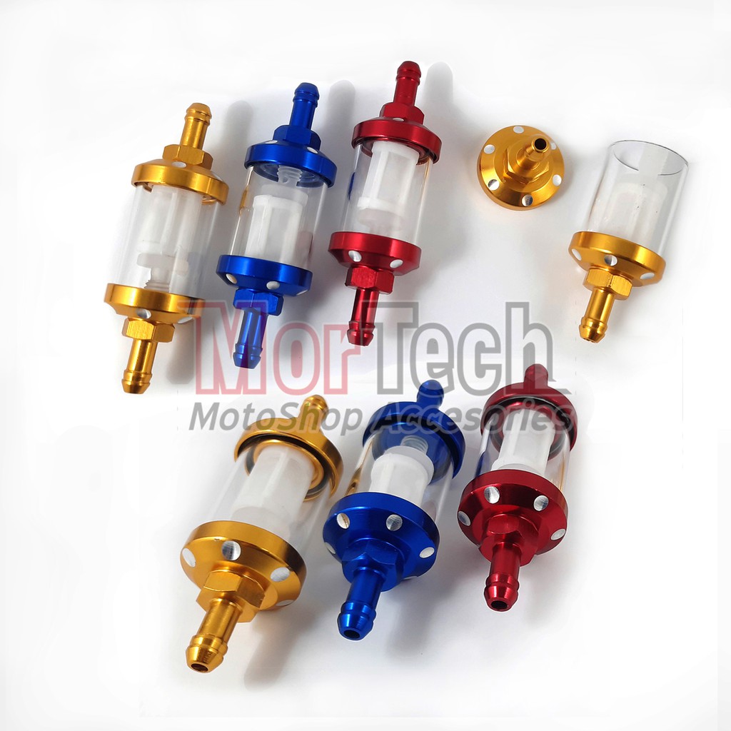 แก้ว + กรองน้ํามันเบนซิน CNC พร้อมลายสีต่างๆ / แก้วใสกรองน้ํามันเบนซินสําหรับ Satria 2-Stroke Jupite