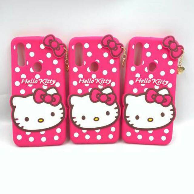 Case 3D Hello Kitty VIVO V7/V7+/V9/V11 PRO/V15/V15 PRO/ KARAKTER/SILICON/Custom case