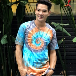 CoC  เสื้อยืดมัดย้อม​ Oversize !!ส่งฟรีลทบ.!! (Tie Dye T-Shirt) No.07