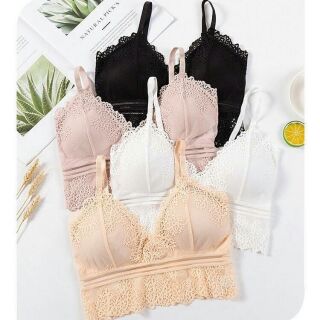 บราลูกไม้ มีฟองน้ำ  ฟรีไซส์ ตัวละ100ไม่รวมส่ง