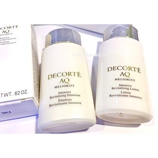 set COSME DECORTE AQ Meliority Intensive Revitalizing Emulsion + lotion 18 ml ของแท้ 💯%