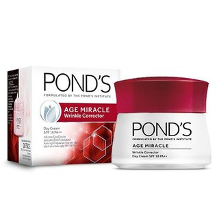 PONDS AGE MIRACLE WRINKLE CORRECTOR DAY CREAM 50 G พอนด์ส เอจ มิราเคิล ริงเคิลคอร์เรคเตอร์ เดย์ ครีม 50 กรัม