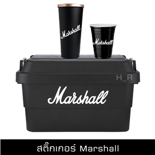 Marshall sticker สติ๊กเกอร์ สติ๊กเกอร์ติดมือถือ ติดรถ ติดเเก้ว