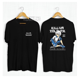 เสื้อยืด ผ้าฝ้าย พิมพ์ลายอนิเมะ KILLUA ZOLDYCK FAN SKATE HUNTER X HUNTER โอเวอร์ไซซ์ สําหรับผู้ชาย และผู้หญิง ยุค 30