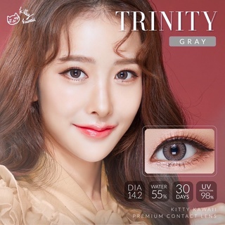 คอนแทคเลนส์ Kitty kawaii  Trinity gray 14.5 ขนาดmini