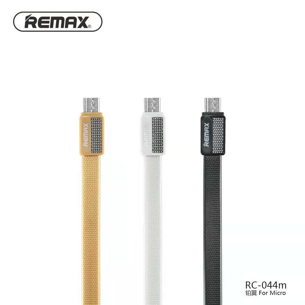 สายชาร์จ remax RC-044 ของแท้100% quick charge สำหรับ ip Micro Type-C (1ม,สายแบน)USB
