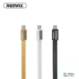 สายชาร์จ remax RC-044 ของแท้100%  quick charge สำหรับ ip Micro Type-C (1ม,สายแบน)USB