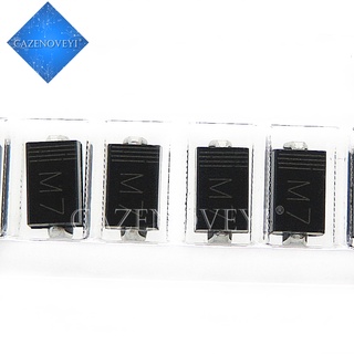 1n4007 IN4007 SMD 1A 1000V M7 SMA วงจรเรียงกระแสไดโอด 100 ชิ้น/ชุด