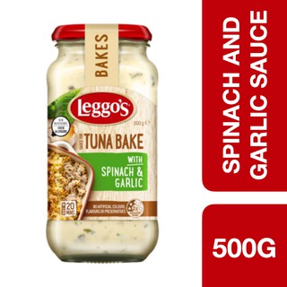 Leggos Tuna Bake with Spinach and Garlic Sauce 500g ++ เลกโก้ ซอสผักโขมและกระเทียมทูน่า 500 กรัม