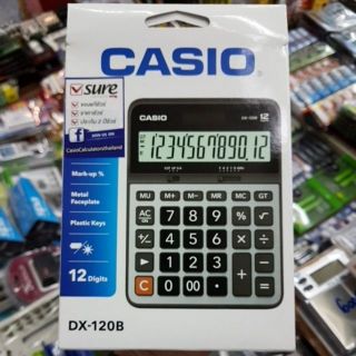 Casio DX120B เครื่องคิดเลขตั้งโต๊ะ 12หลัก ของใหม่ ของแท้