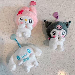 SANRIO พวงกุญแจ จี้ตุ๊กตา Kuromi Cinnamoroll My Melody น่ารัก เหมาะกับของขวัญ ของเล่นสําหรับเด็ก