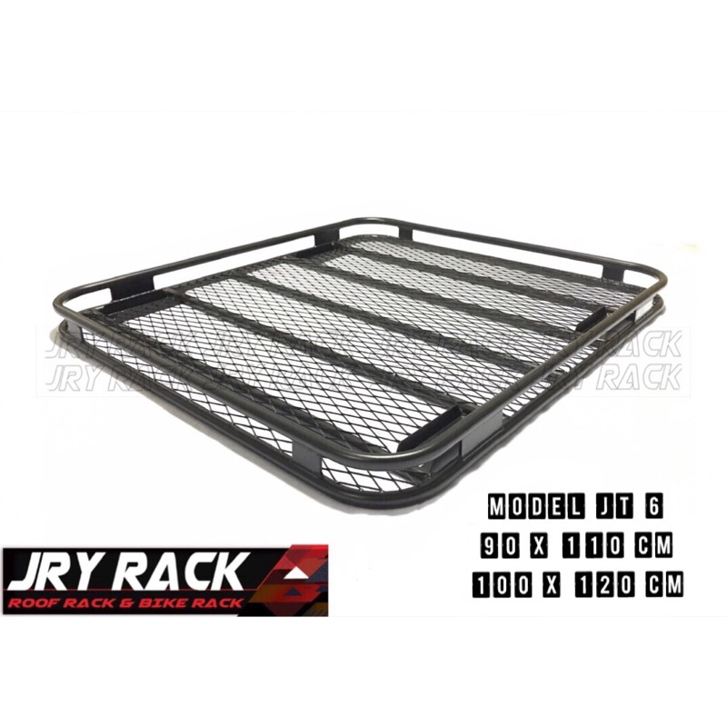 JRY Rack ตะแกรงวางของ รุ่น JT6 พื้นตะข่าย 2 ขนาด แร็คหลังคา ตะแกรง ตะแกรงเหล็ก แร็คหลังคาวางของสำหรั