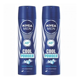 สเปร์ยระงับกลิ่นกาย นีเวีย คลู พาวเดอร์ ขนาด 150 มล. Nivea Cool Powder x 2 ขวด