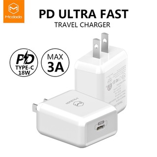 หัวชาร์จ Mcdodo USB-C PD 18W Adapter Fast Charging