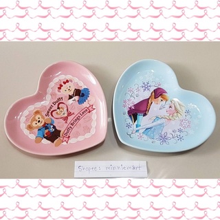 จานเซรามิกทรงหัวใจ : ลายหมีดัฟฟี่ Duffy + Shelliemay จาก Tokyo DisneySEA / ลายโฟรเซน Frozen จาก Tokyo Disney Resort