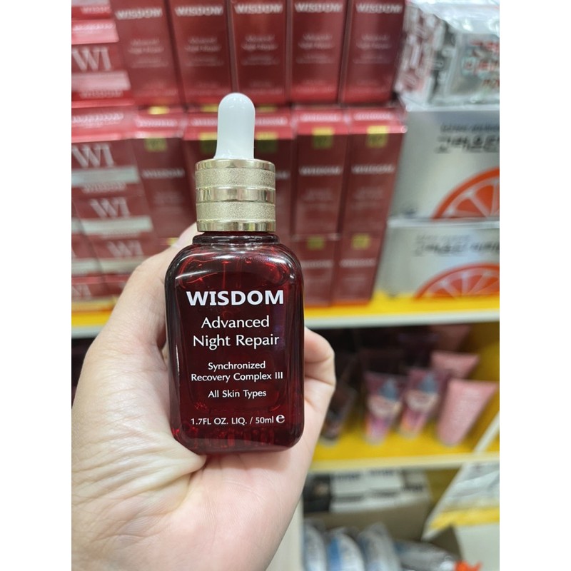 Wisdom Advanced Night Repair Serum 50ml. วิสดอม เซรั่ม