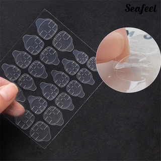 Seafeel ❤ Transparent Double-side Adhesive Nail Glue Sticker Jelly Gel Tape Manicure Tool