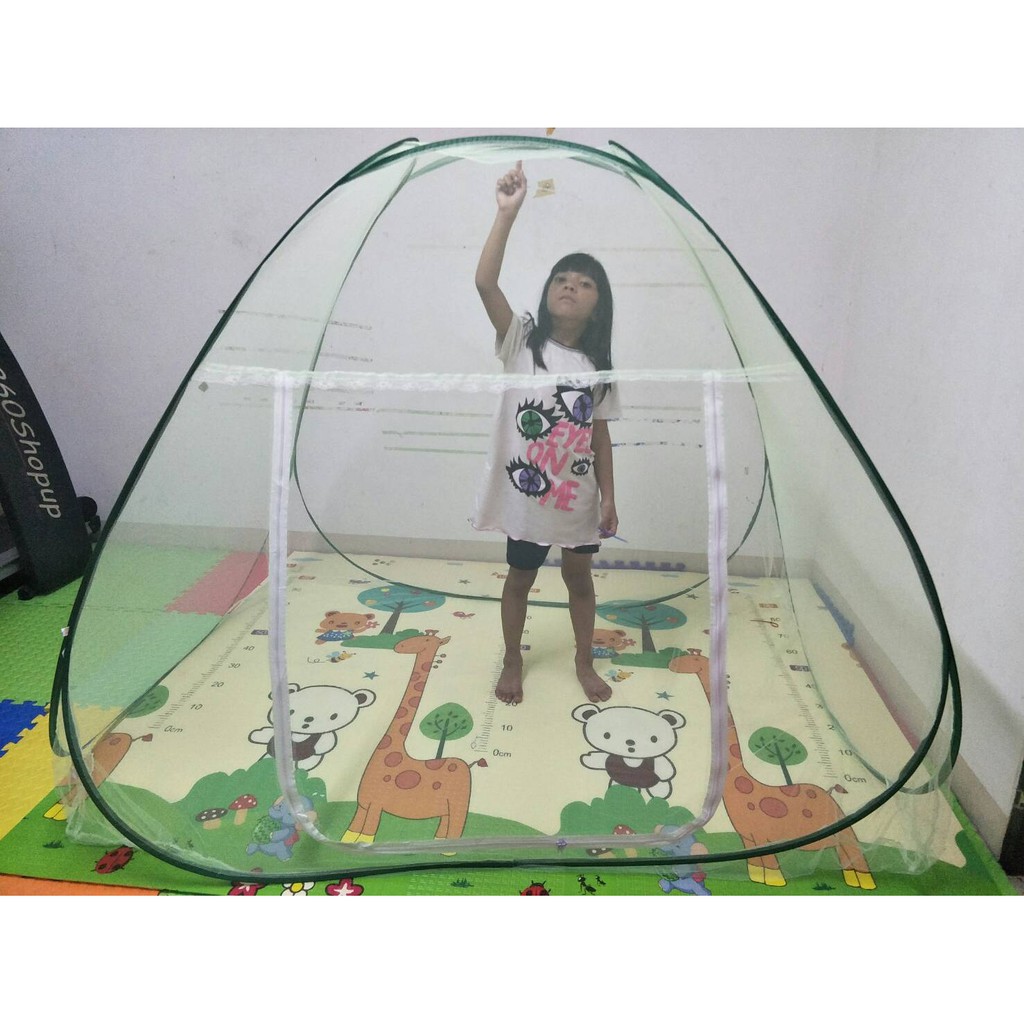 มุ้งกันยุง มุ้งเต้นท์สปริง มุ้งกันยุงแบบโดม มุ้งสปริง 5,6,7 ฟุต มุ้งเด็ก มุ้งผู้ใหญ่ มุ้งกางนอนอเนกประสงค์ มุ้งเต้นท์ - รูปที่ 5