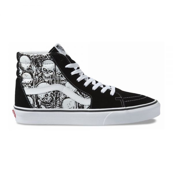 Vans รองเท้าหุ้มข้อ Shoe SK8-HI Forgotten Bones black/true white ( VN0A4BV6V8V  ) ลิขสิทธิ์แท้