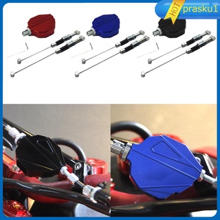 [PRASKU1] Motorcycle CNC Stunt Clutch Cable Lever Replacement Easy Pull System Red