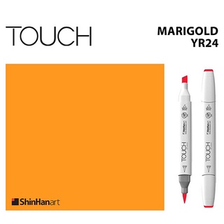 TOUCH TWIN BRUSH MARKER YR24 (MARIGOLD) / มาร์คเกอร์หัวพู่กัน-หัวตัดขนาดกลาง รหัส YR24 (MARIGOLD)