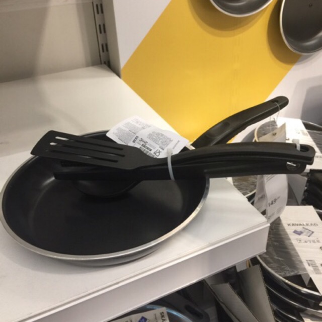 กระทะเคลือบเทฟลอน 24 ซม. IKEA ใช้กับเตาแก๊ส เตาเซรามิก เตาเหล็กกล้า อ่านรายละเอียดก่อนสั่ง