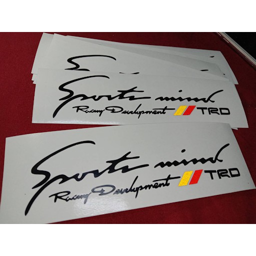 สติกเกอร์ติดรถ TRD กันน้ำ